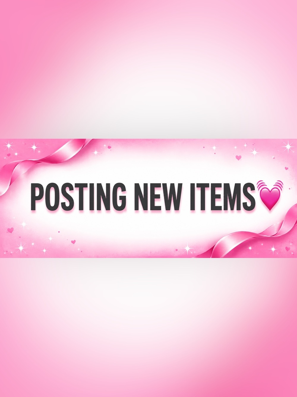 New items coming soon 💕